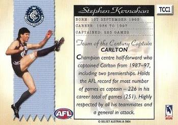 2004 Select Conquest - Team of the Century Captains #TCC2 Stephen Kernahan Back